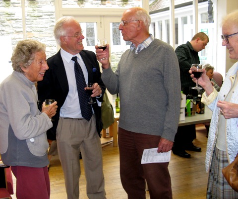 Theo Steward, Barry Smart, David Steward and Margaret Ewart (Steven Dill, busy in the background)
